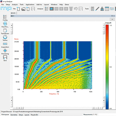 m+p Analyzer Screenshot